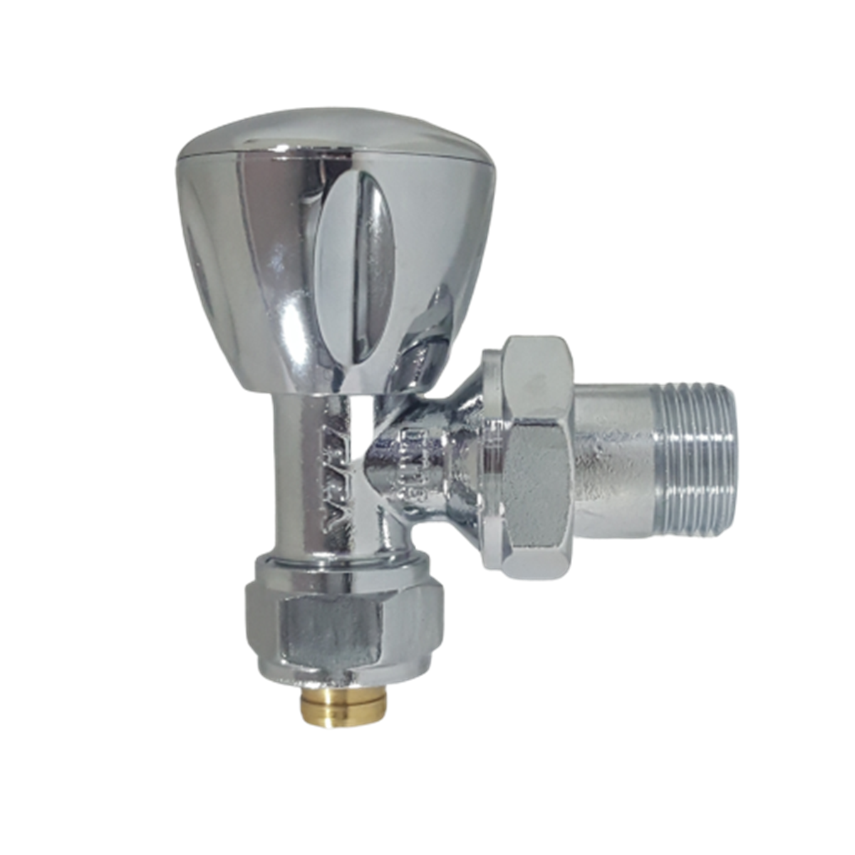 Eca RV3 Krom Köşe Radyatör Vanası - PEX - 1/2x16 mm