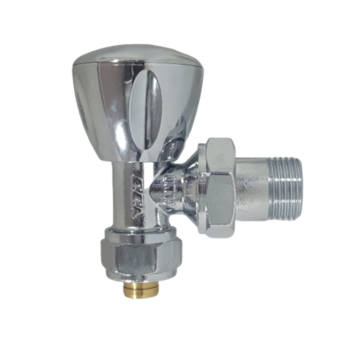 Eca RV3 Krom Köşe Radyatör Vanası - PEX - 1/2x16 mm