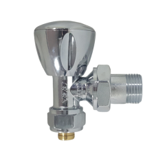 Eca RV3 Krom Köşe Radyatör Vanası - PEX - 1/2x16 mm