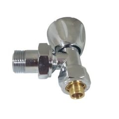 Eca RV3 Krom Köşe Radyatör Vanası - PEX - 1/2x16 mm