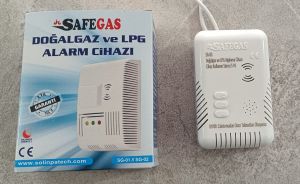 SAFEGAS Gaz Alarm Cihazı Doğalgaz Lpg Dedektörü SG 03 -2 Adet