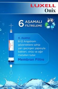 Luxell Lxs-P0 Onix Kompakt Pompasız Su Arıtma Cihazı