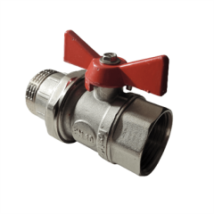 Kalde Rakorlu Küresel Vana - Kırmızı -1\'\' Kollektör Vanası