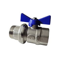 Kalde Rakorlu Küresel Vana - Mavi -1\'\' Kollektör Vanası