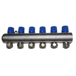 Kalde Kendinden Vanalı Kollektör 6\'lı 1\'\' Mavi